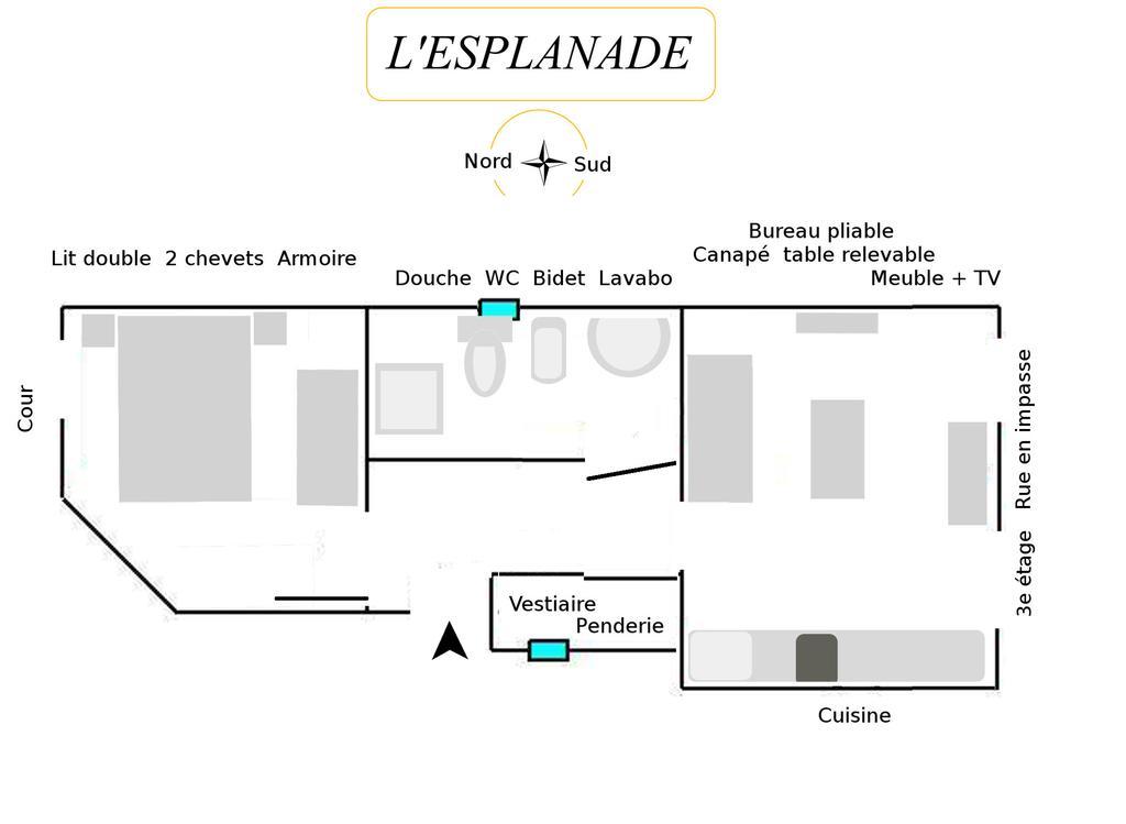 L'Esplanade Apartment นีซ ภายนอก รูปภาพ